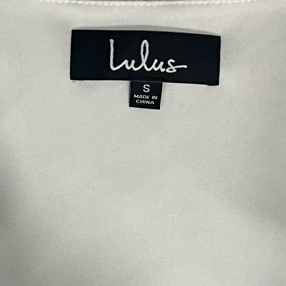 NWT Lulus White Freestyle Shift Dress - Small - Picture 6 of 9